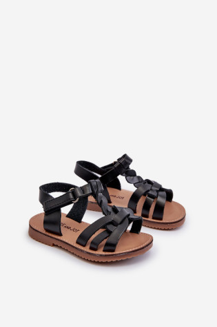Vaikiškos basutės su Velcro užsegimu, Black Marimona 2