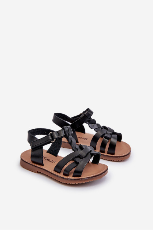 Vaikiškos basutės su Velcro užsegimu, Black Marimona