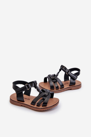 Vaikiškos basutės su Velcro užsegimu, Black Marimona