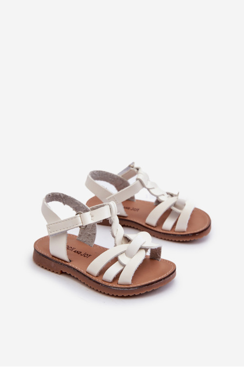 Vaikiškos basutės su Velcro užsegimu, White Marimona