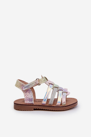 Vaikiški sandalai Gladiator Užsegami lipdukais, Multicolor Radovia 2