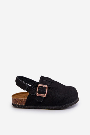 Vaikiškos šlepetės ant kamštinės platformos, Black Vulagia 2