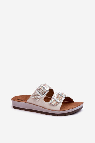 Patogūs moteriški šlepetės su sagtimis Inblu CP000045 Beige 2