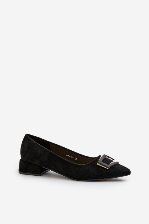 Žemakulniai siurbliai su dekoracija Eco Suede S.Barski KV27-034 Juoda
