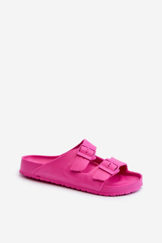 Moteriškos putplasčio šlepetės su sagtimis Fuchsia Luciene 2