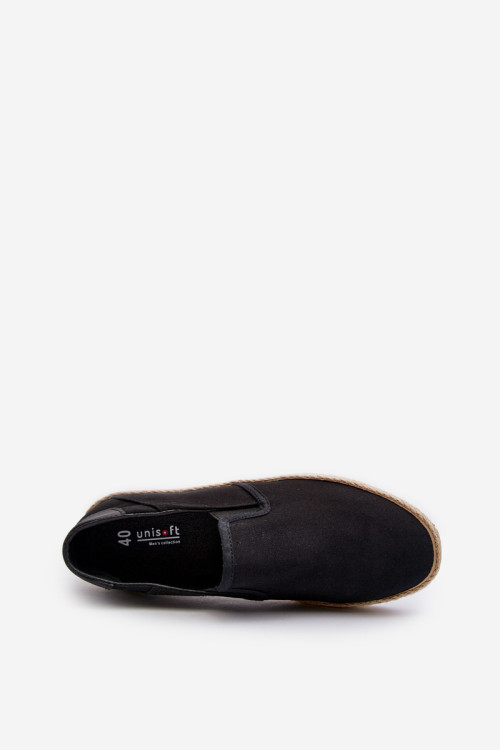 Vyriški „Espadrille“ sportbačiai su pynėmis, juodi „Fenen“.
