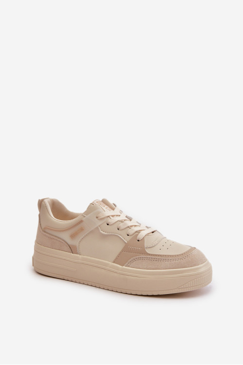 Moteriški žemi sportbačiai, pagaminti iš ekologiškos odos Big Star OO274029 Beige