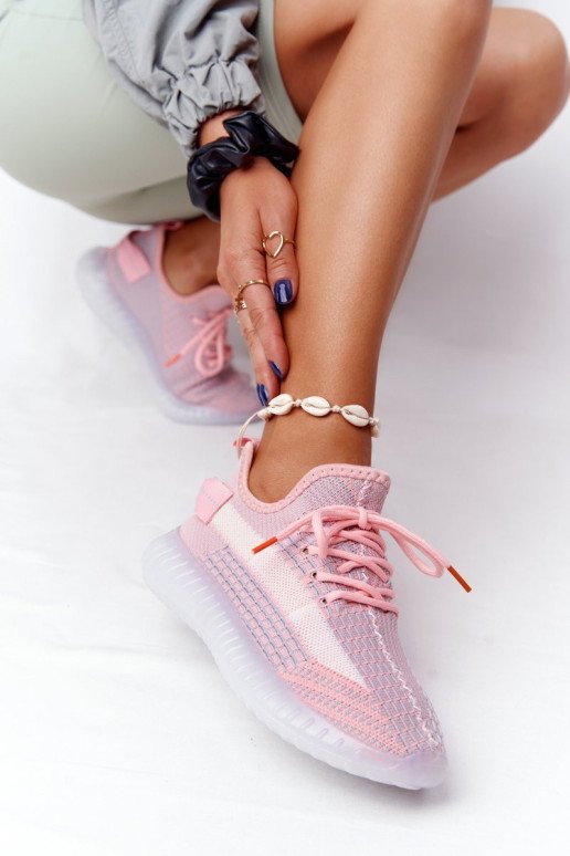 Moteriški sportiniai batai ant guminio pado, rožinės spalvos Freestyler