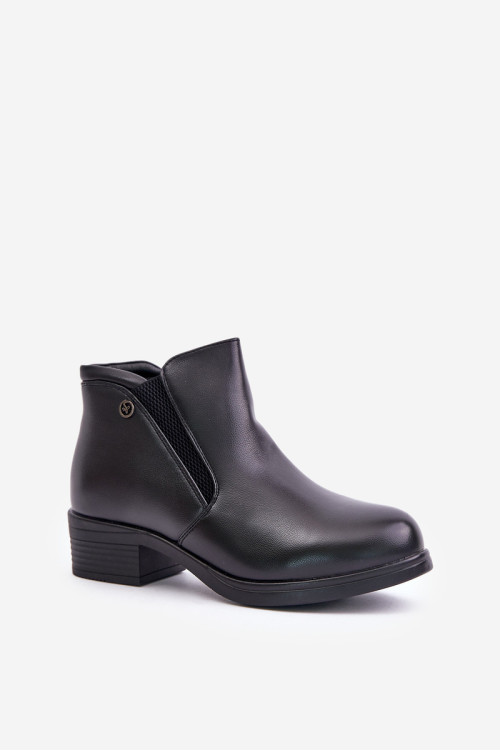 Žemi batai su kailiu, Vinceza 85150 Black
