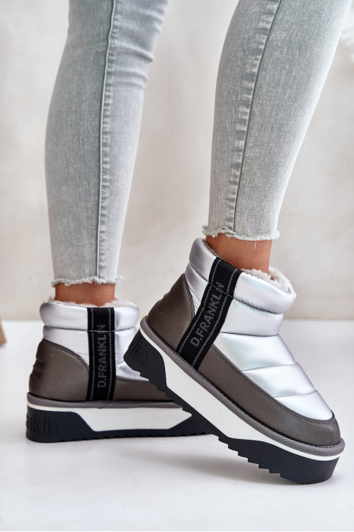 Maži sniego batai su storu padu D.Franklin DFSH371010 Sidabras