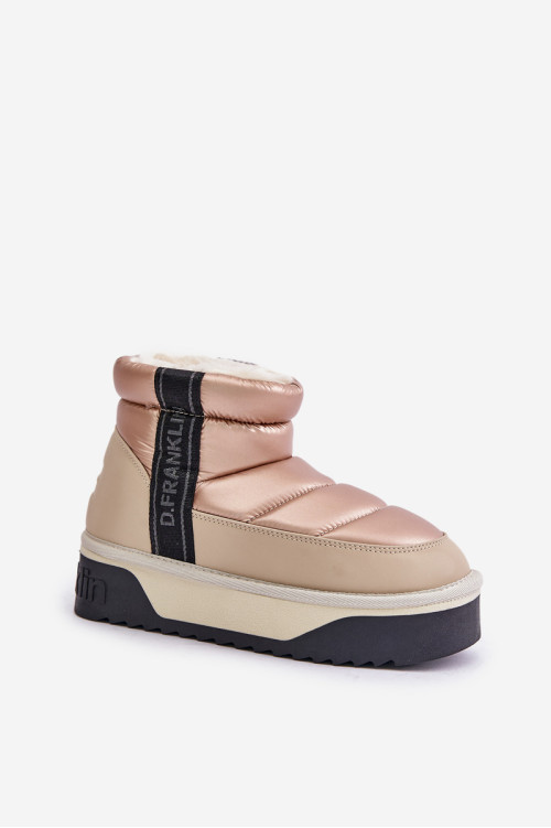 Maži sniego batai su storu padu D.Franklin DFSH371010 Beige
