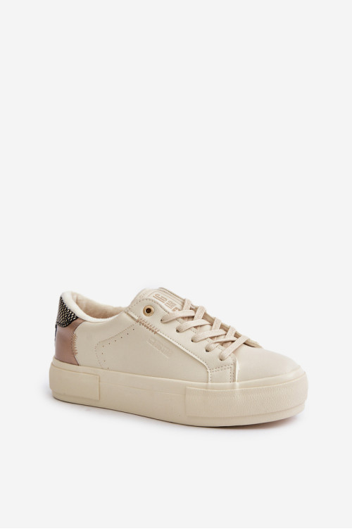 Izoliuoti moteriški sportbačiai ant Big Star platformos OO274A454 Beige
