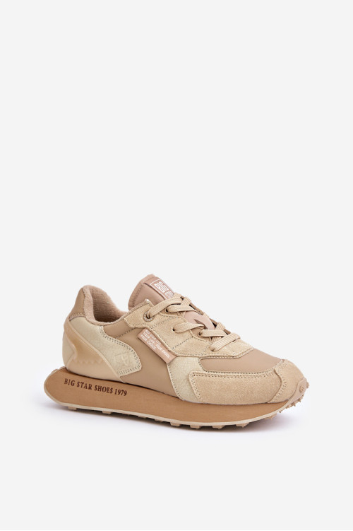 Moteriški odiniai sportbačiai Big Star OO274564 Hi-Poly System Beige
