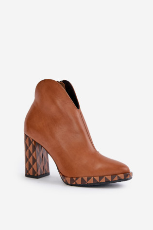 Odiniai kulkšnies batai Laura Messi 2836 Brown 2