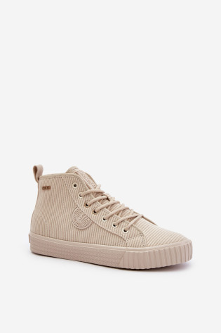 Moteriški, izoliuoti velvetiniai sportbačiai Big Star OO274771 Hi-Poly System Beige 2