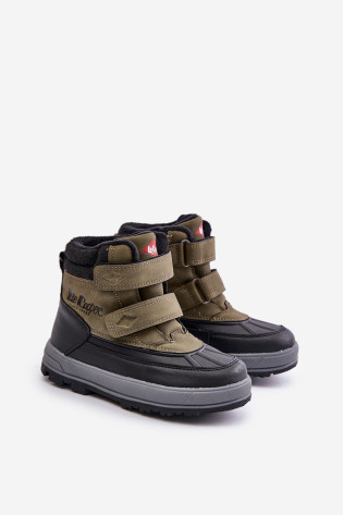 Lee Cooper berniukų izoliuoti sniego batai LCJ-23-01-2058 žalia 2