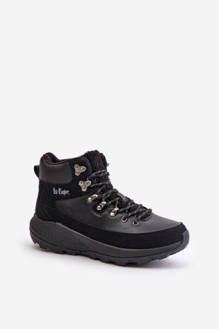 Lengvi moteriški batai su užtrauktuku Lee Cooper LCJ-24-03-3073 juodi 2
