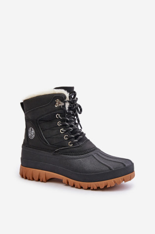 Moteriški suvarstomi sniego batai su kailiu Lee Cooper LCJ-24-44-2868 juodi 2