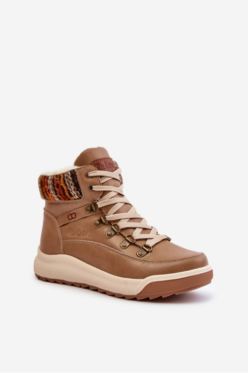 Odiniai moteriški šilti batai Lee Cooper LCJ-24-01-2985 Beige