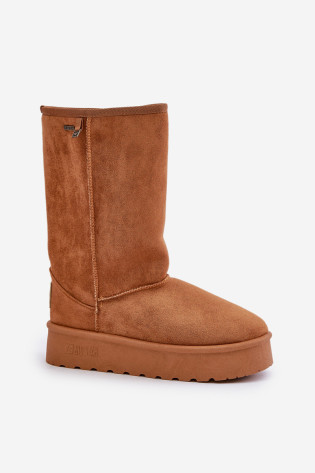 Aukštos platformos sniego batai Big Star OO274893 Camel 2