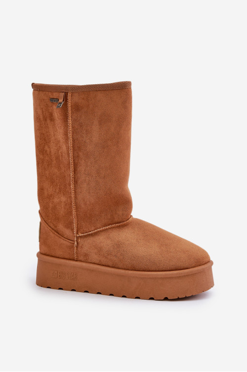 Aukštos platformos sniego batai Big Star OO274893 Camel