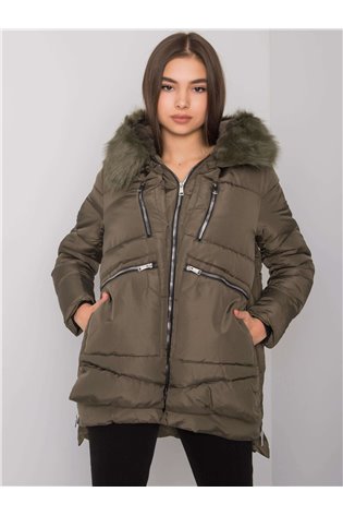 Žieminė striukė khaki spalvos 3
