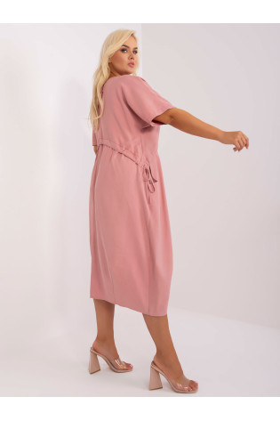 Plus size rožinė suknelė 2
