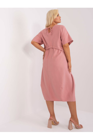 Plus size rožinė suknelė 3