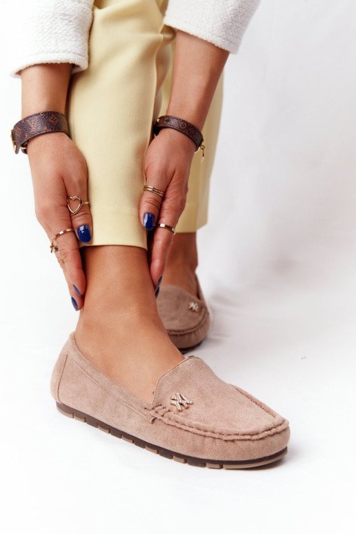 Moteriški zomšiniai batai, šviesiai rudi Madelyn