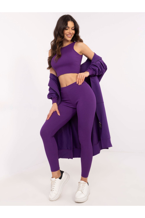 Komplektacija, tamsiai violetinė