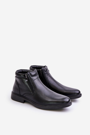 Vyriški kulkšnies batai su izoliacija Eco Leather Black Lilari 2