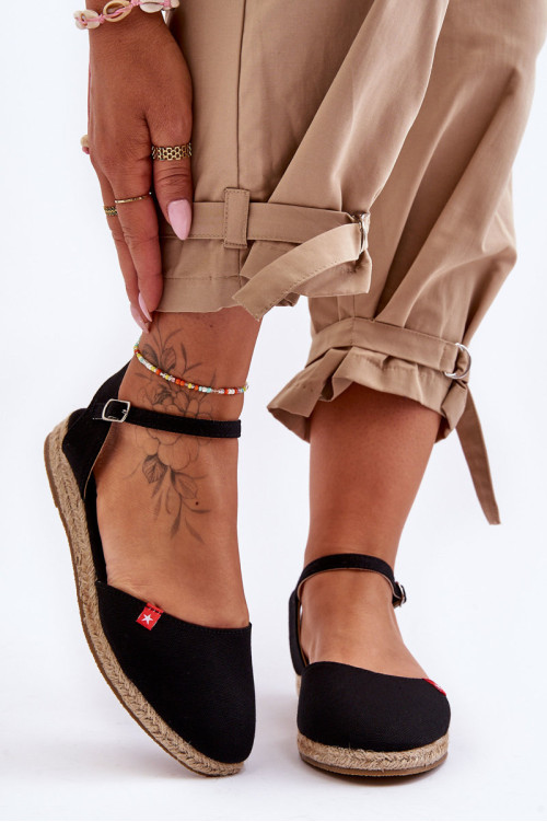 Moteriškos platformos Espadrilės Big Star FF274526 Juoda