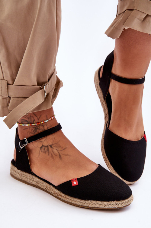 Moteriškos platformos Espadrilės Big Star FF274526 Juoda
