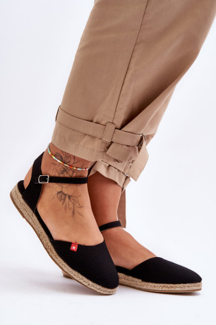 Moteriškos platformos Espadrilės Big Star FF274526 Juoda
