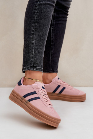 Moteriški sportbačiai ant platformos Pink Egelia