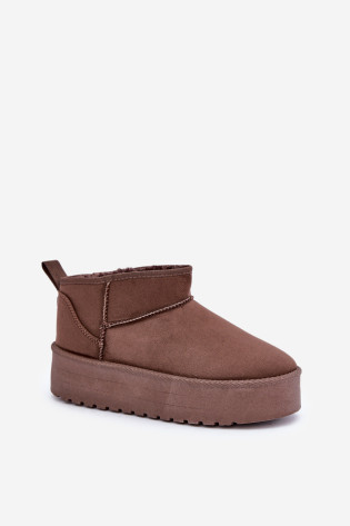 Korfedi Brown Platform Low Snow Batai 2