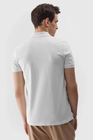 Įprasti vyriški polo marškinėliai su logotipu 4F 4FWMM00TPTSM316-10S balti 2