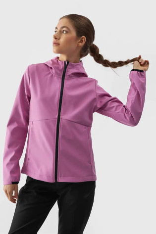 Moteriška striukė 4F Softshell membrana 5000 rožinė