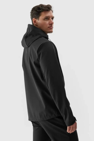 Vyriška Softshell striukė su gobtuvu 4F 4FWAW24TSOFM283-20S juoda