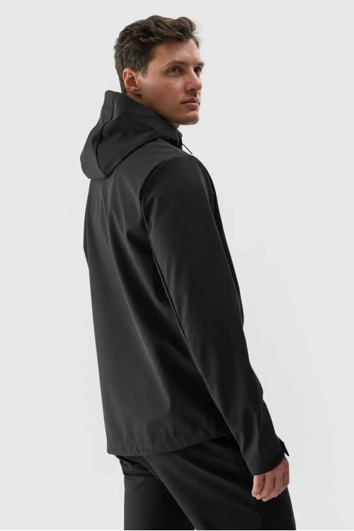 Vyriška Softshell striukė su gobtuvu 4F 4FWAW24TSOFM283-20S juoda