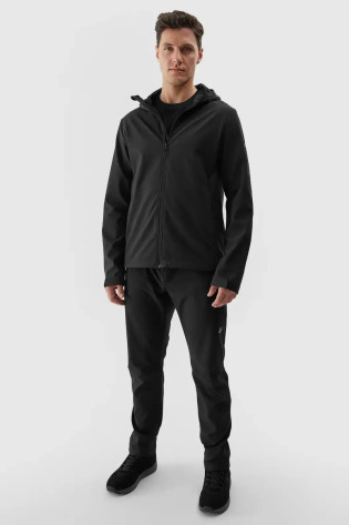 Vyriška Softshell striukė su gobtuvu 4F 4FWAW24TSOFM283-20S juoda