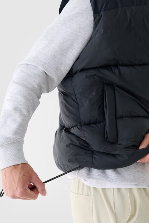 Vyriška pūkinė liemenė 4F 4FWAW24TVJAM147-20S Juoda