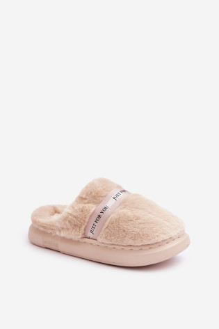 Kailinės šlepetės su dekoratyviniu dirželiu Beige Savalithea 2