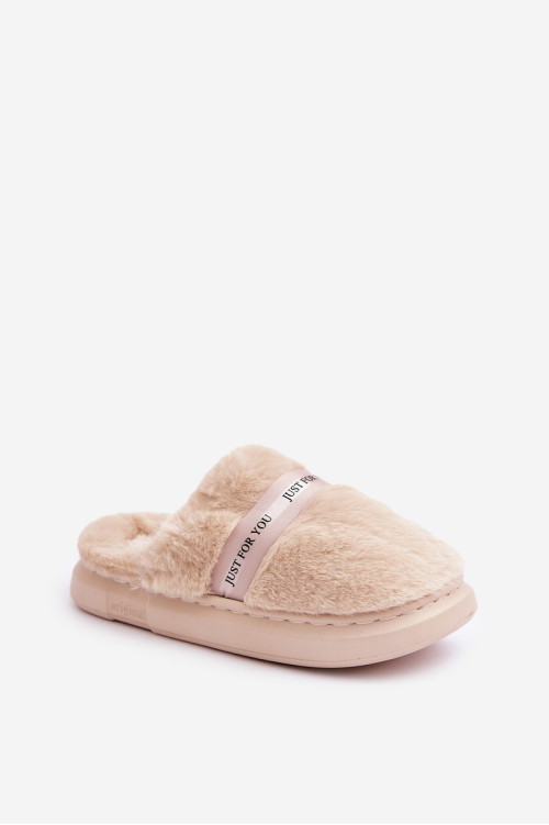 Kailinės šlepetės su dekoratyviniu dirželiu Beige Savalithea