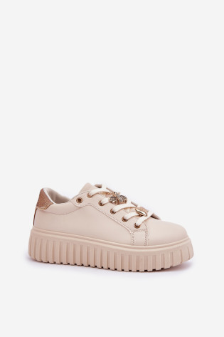 Moteriški sportbačiai su segtukais Beige Grelesi 2