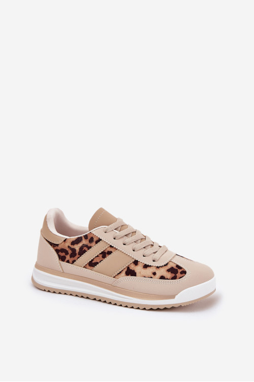 Sportiniai batai Sportiniai bateliai Moteriški Leopard Beige-Brown Galabis