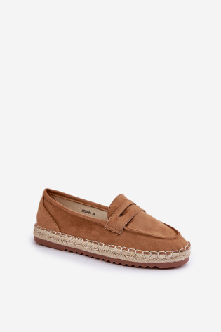 Moteriškos espadrilės su džiuto pynėmis ant plokščio pado Camel Shilova 2