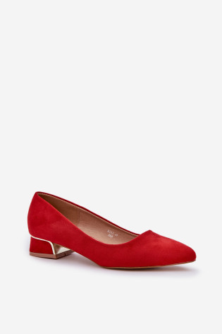 Žemakulniai smailūs pirštai Pumps Red Terilara 2