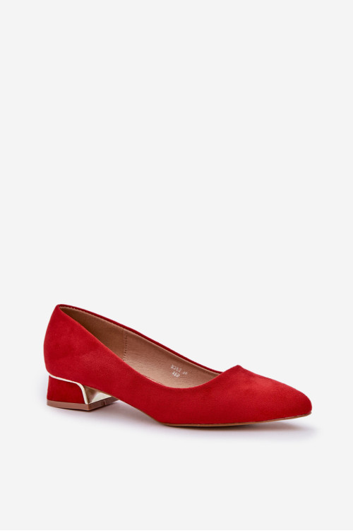 Žemakulniai smailūs pirštai Pumps Red Terilara