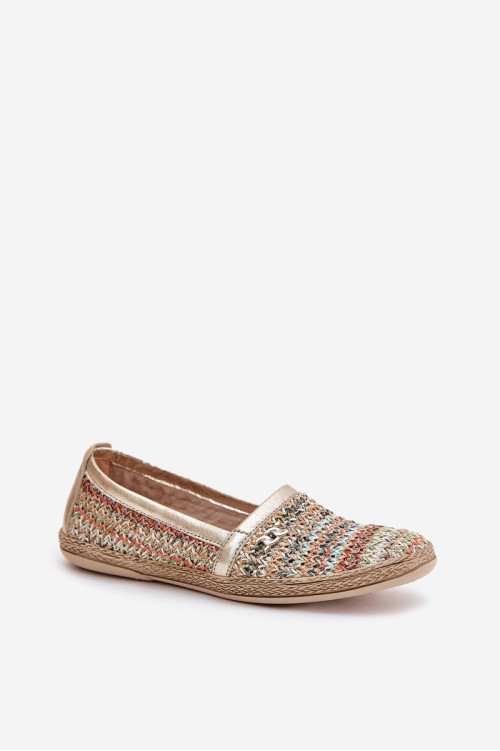 Elegantiškos odinės espadrilės su pynimu Zazoo 10178 Daugiaspalvis